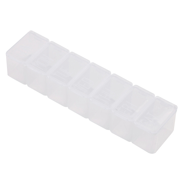 7 päivän tabletin pillerirasiapidike, viikoittainen lääkkeiden organizer