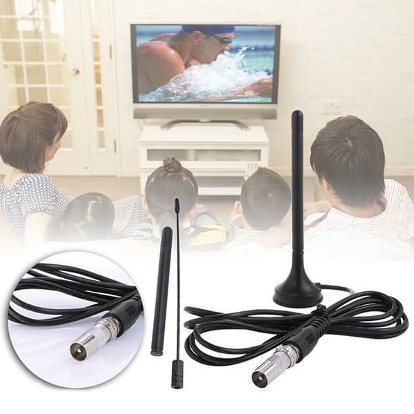 30dBi Innendørs Digital DVB-T/FM Freeview Antenne Forsterker Black