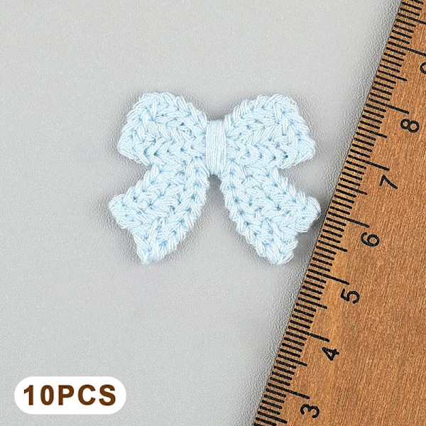 10 broderte sløyfer A8