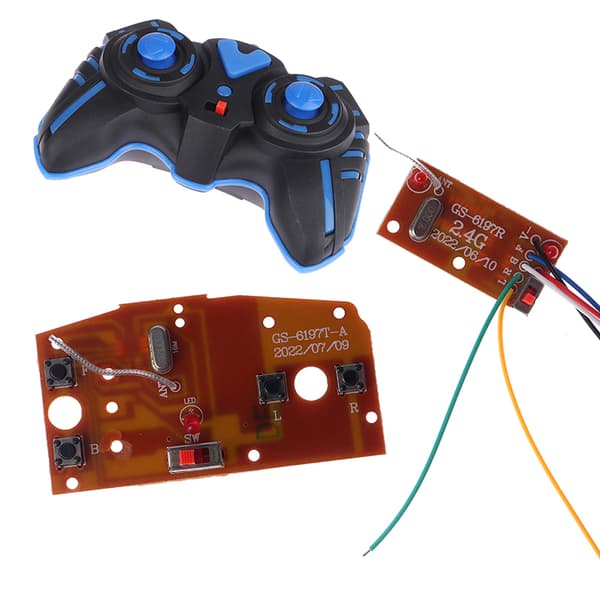 4CH RC bilfjernkontroll krets PCB sender og mottaker