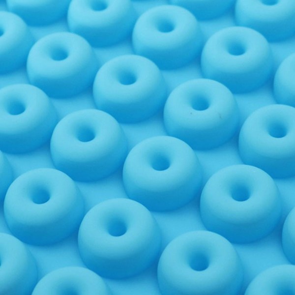 48-Cavity Fancy Donut Choklad Pan Form Bakning Mou Blue