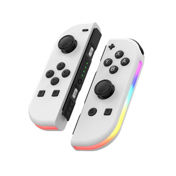 Joypad For Switch RGB Light Wake-up Vibration Glare Controller White