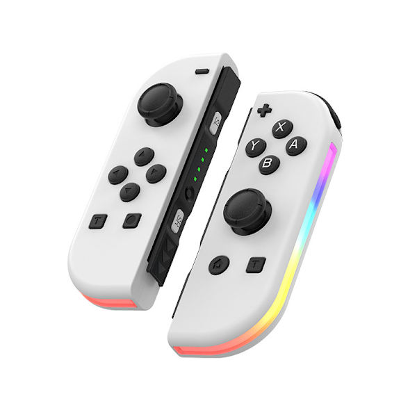 Joypad Switch RGB Light Wake-up Vibration Glare Controllerille White