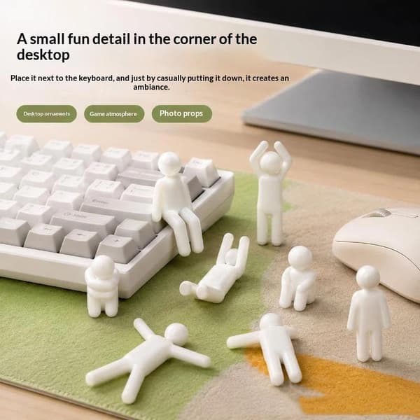 8 stk. 3D-printet Meccha kameleonrobotmodell A2