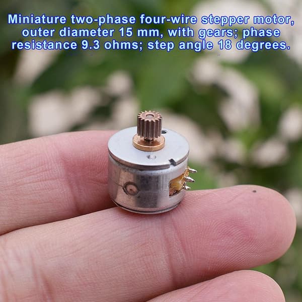 1/3 stk DC5V Mini 15mm diameter 2-fase 4-leder Stepper Stepping 1pc