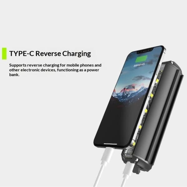 Pyöränvalo 2000-8000mAh EOS610 640 Pyöräilylamppu Vesi 3250LM