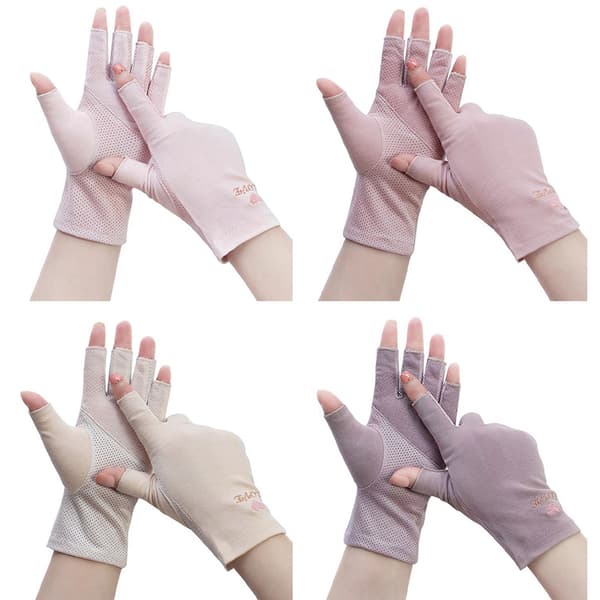 1 Par Anti UV Handsker UV Shield Handske Fingerløs manicure negl A2