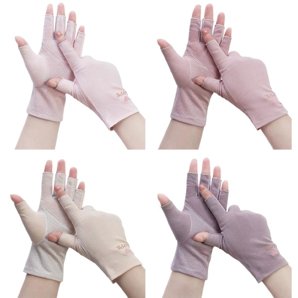 1 Par Anti UV Handsker UV Shield Handske Fingerløs manicure negl A5