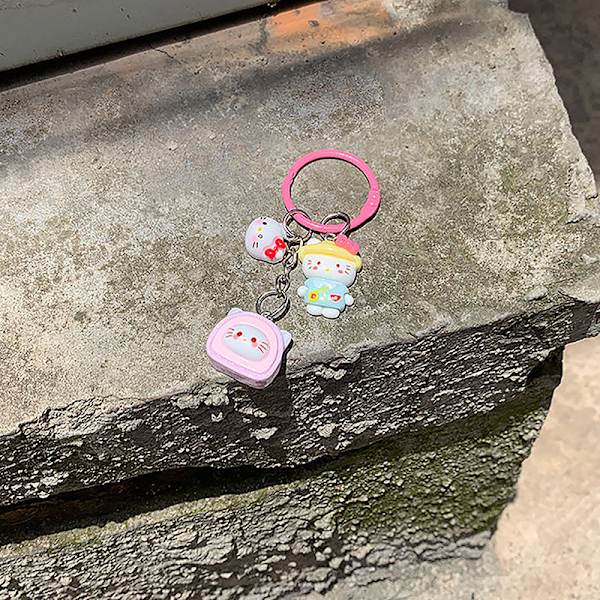 Sanrio Style Creative e Personlig presentnyckelring Olika Sty A1
