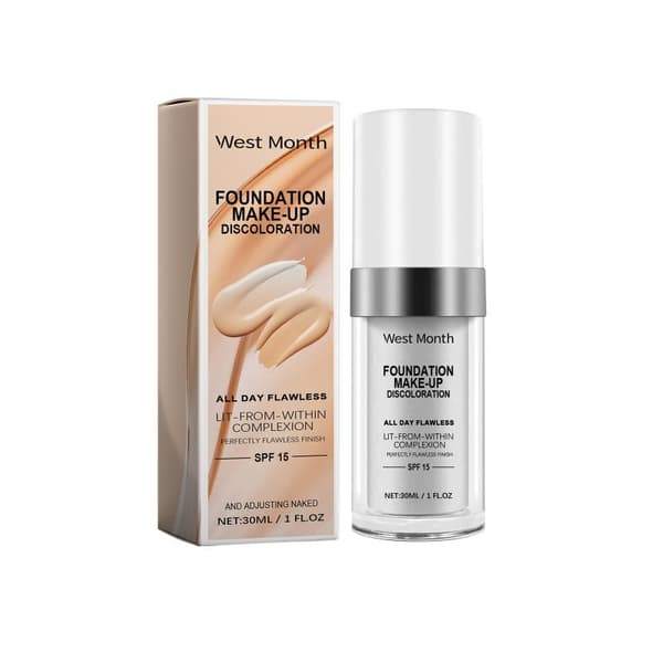 30ML Fargeendrende Foundation Langvarig Vanntett Oljekontroll