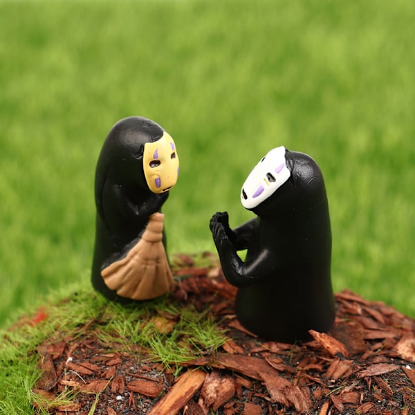 1/4 kpl Spirited Away No Face Man -vinyylitoimintafiguuri Miyazaki H a set