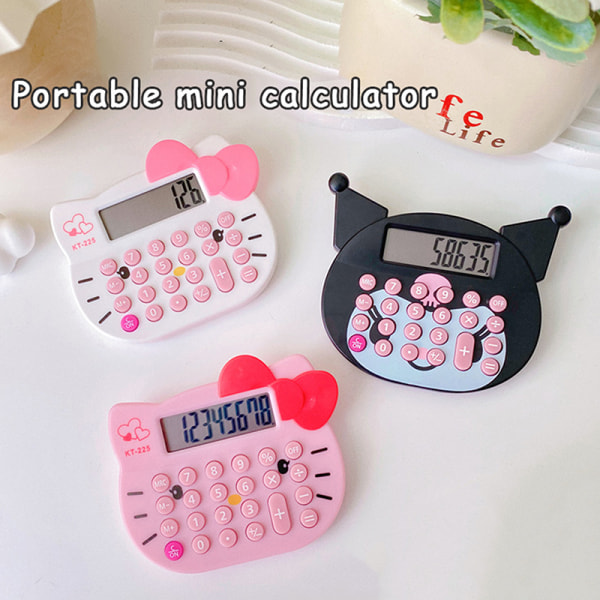 e Cartoon Calculator Kawaii Portable Office Learning Supplies C A1