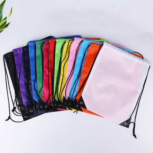 210D Polyester Vanntett Sammenleggbar Bundle Pocket Shop Ryggsekk Yellow