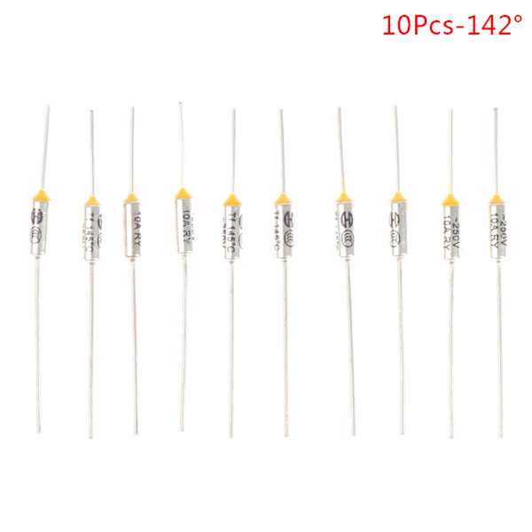 10 Stk Metal Termisk Sikring 10A 15A 250V Temperatur 142° 150° 172 142°