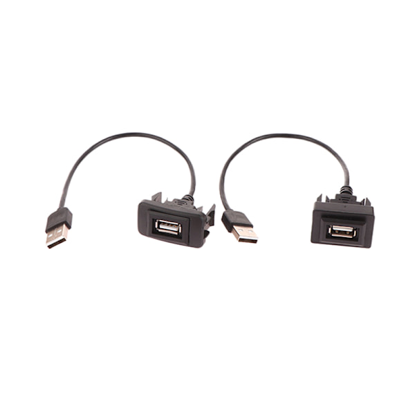 Bil Dashboard Flush Mount USB Panel forlængerkabel Adapter Soc A