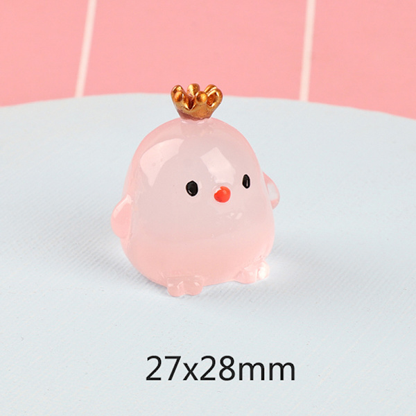 Ny natlampe stereo krone kylling håndlavet diy natlampe d Pink