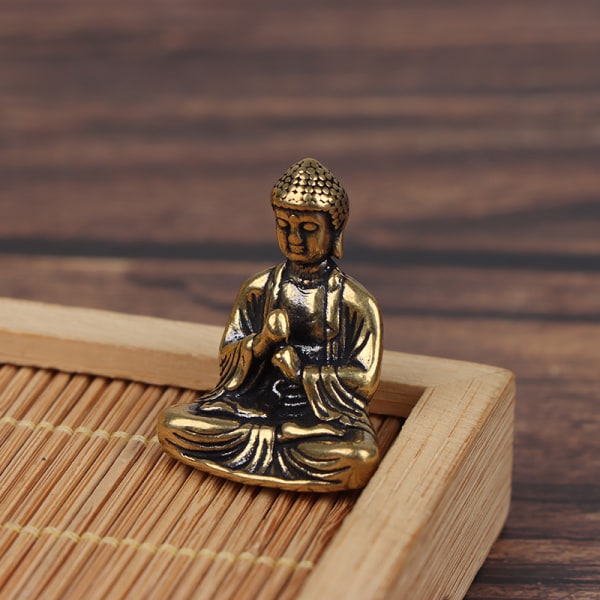 Maitreya Buddha Satue Moss Garden Home Decor Crafs Miniature Bo