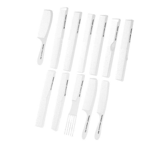 1 PC professionel hårkam anti-statisk kulfiber frisør A10