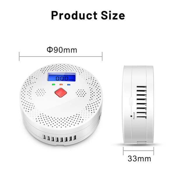 WiFi Smart Kolmonoxiddetektor Larm 85dB Ljudvarning LC