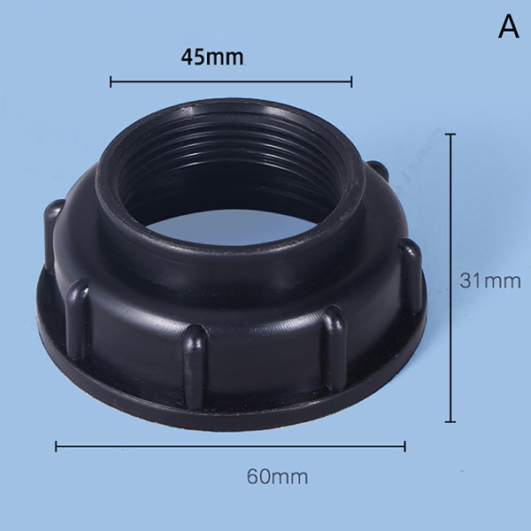 IBC Tank Passar S60X6 Grovgängad cap till adapterkontakt A