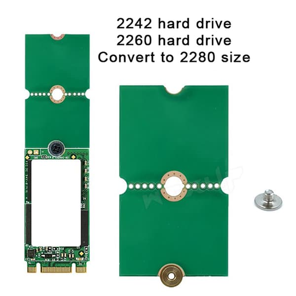 NGFF M.2 SSD-adapterkort 2242 til 2280 2230 til 2280 Overførsel Ca B