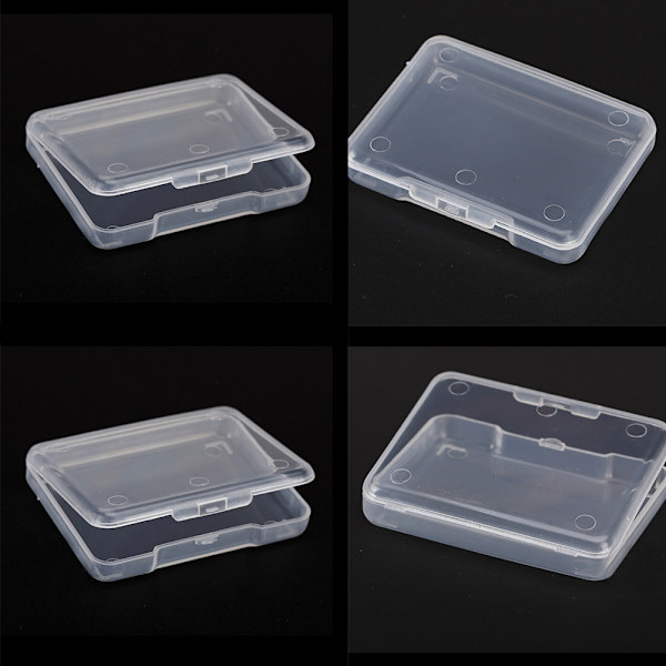 5 st Plast Transparent Med Lock Förvaringsbox Collection Contai