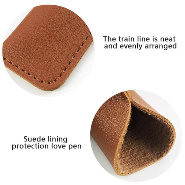 PU Läder Penna Skyddsfodral Slitstark Pen Bag Soli A5