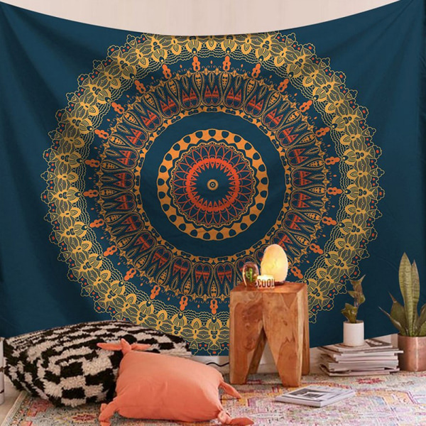 Tapestry Væghængende Mandala Hippie Gypsy Sengetæppe Kast Boh 14L