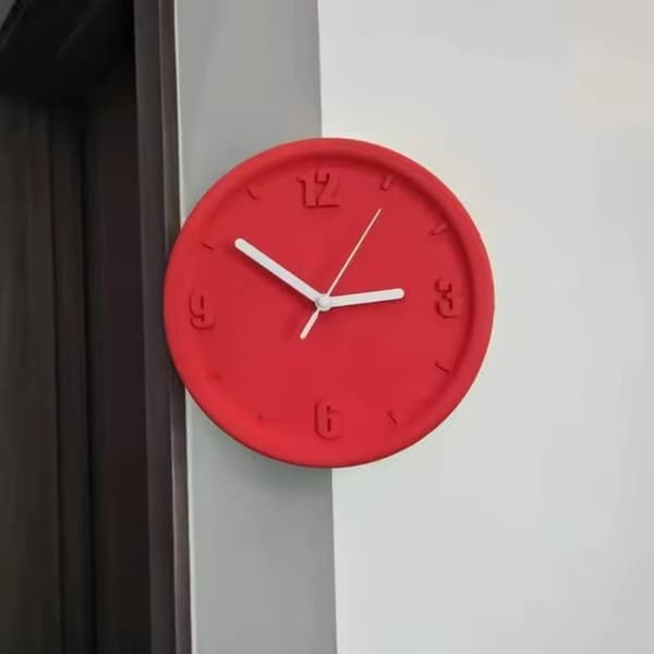 Luova kovera kulma kupera kulma seinäkellon mekanismi hiljainen Red Concave Angle