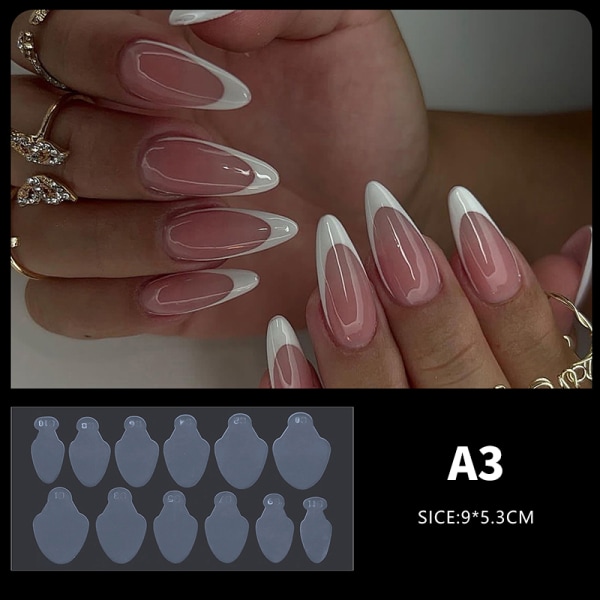 Dual Nail Forms False Tips For Gel Extension Quick Building Fre A3