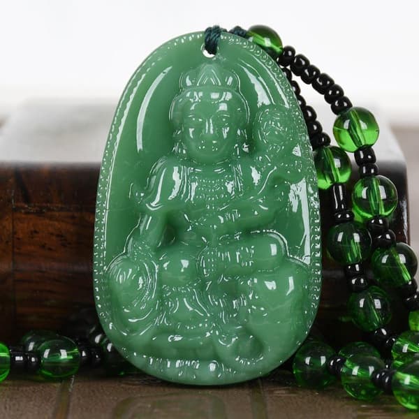 Lyckoamulett Buddha Bodhisattva Halsband För Män Kvinnor Lång Swe A3