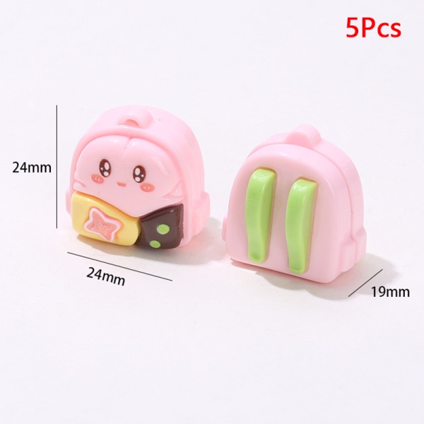 5 st Anime Cartoon Star Kirby Ryggsäck Creative Pink Mini Penda A2