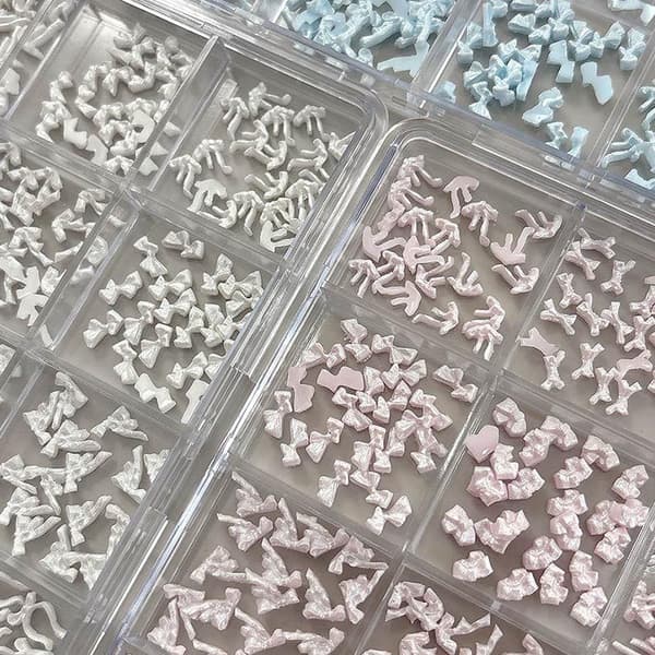 12 ruudukon mini-sekoitusrusetti kynsikoristeet kynsitarvikkeet Pink