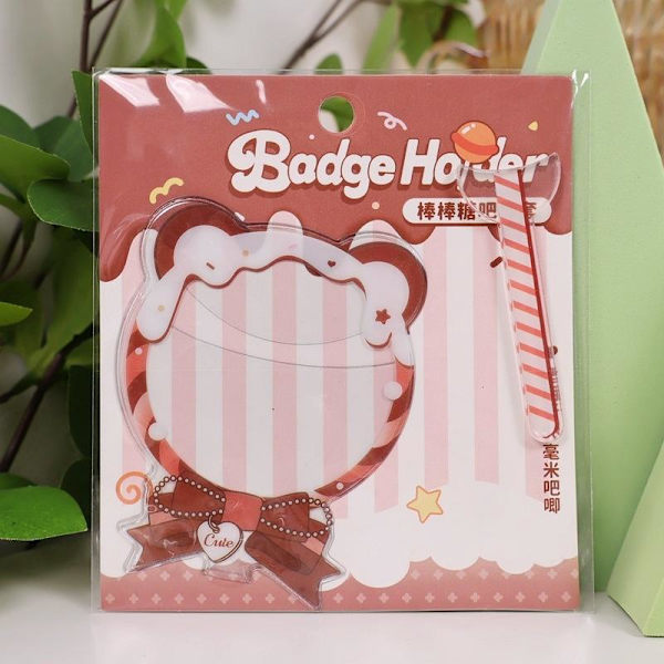 e Tecknad klubbformad märkeskydd Displayåtkomst Red