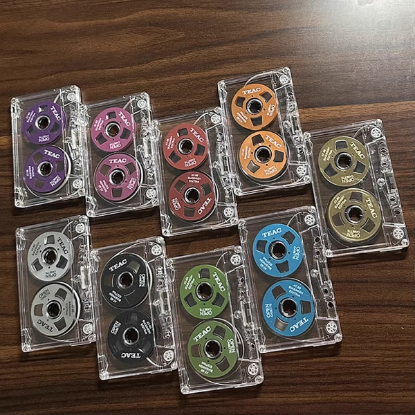 Dobbeltsidet Farvehus Tom Tape Metal Minimarked Dåse Purple
