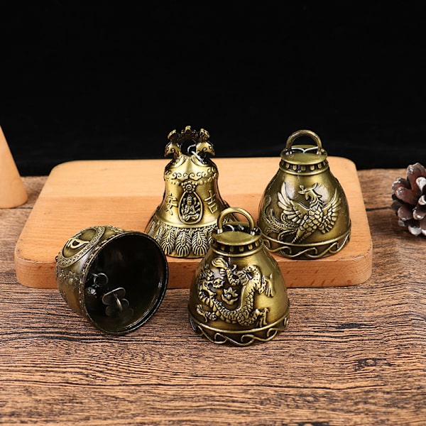 1PC Antique Bell For Good Luck Lucky Blessing Feng Shui Wind Ch A