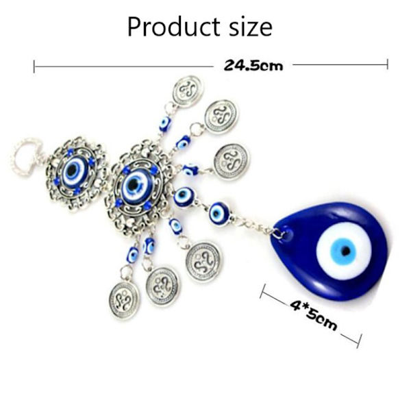 Wind Chimes Tyrkiet Evil Eye vedhæng Drop-shaped