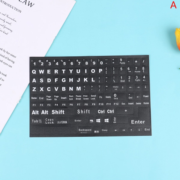 Engelska Full Keyboard Frosted Transparent Keyboard Stickers Com A
