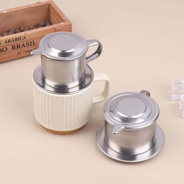 Kaffefilterkop i rustfrit stål til vietnamesisk kaffedryp 3
