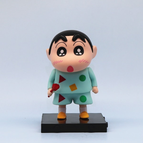 PVC-patsasmalli Rose Crayon Shin-chan Figuuri Nohara Shinosuke Black