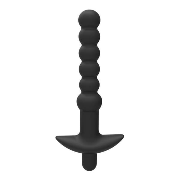 Silikon Analplugg Prostatamassasje Vibrator Rumpeplugger 6 Perler A2