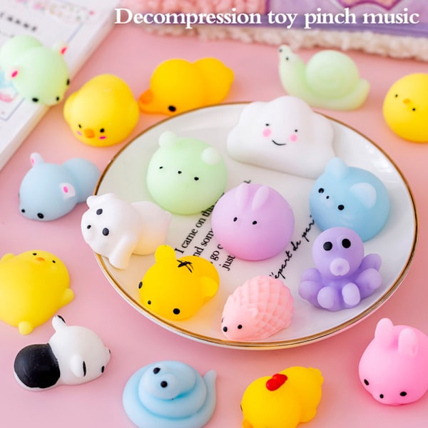 Kawaii Animal Soft Mochi Fidget Toys Anti-Sanseleker for Adu 27