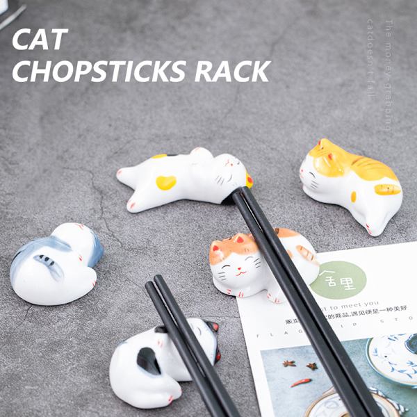 Lucky Cat tikkujen pidike Keraamiset tikut Keraamiset kodinsisustus A3