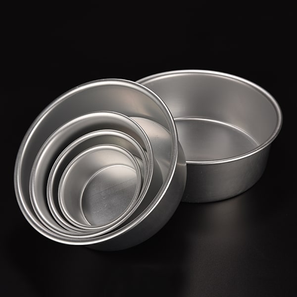 Rund aluminiumsbageform pandeform til sandwich kage kitc 4'
