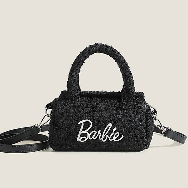Barbie-tyynylaukku Vaaleanpunainen sarjakuva e Co-branding sylinterimäinen Crossb Rose red