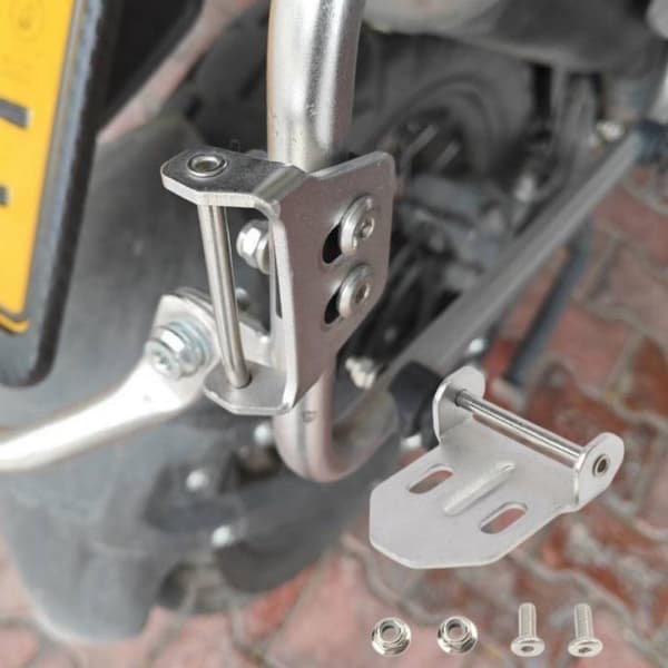 1Set Motorcykellås Stödstänger Med Sidobagageväska Fäste A3