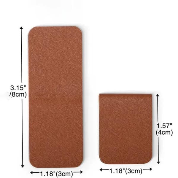 Magnetiskt bokmärke i läder, rektangulär form, gör-det-själv-bokläsning 16