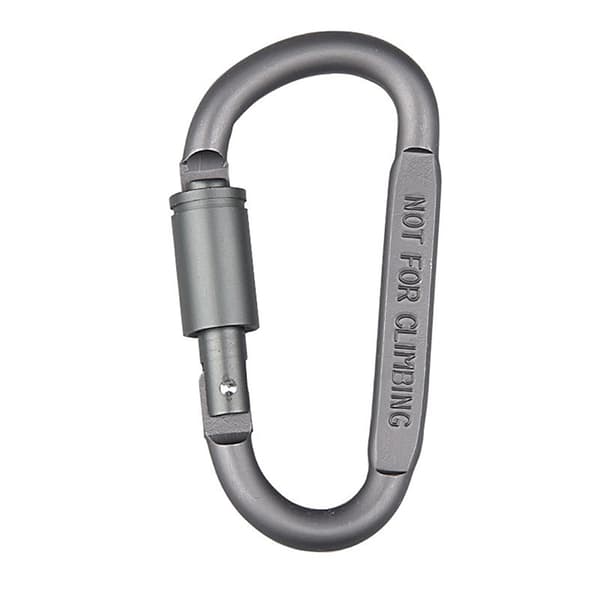 Aluminiumslegering karabinhage D-formet hurtigthængende spænde D-formet orange