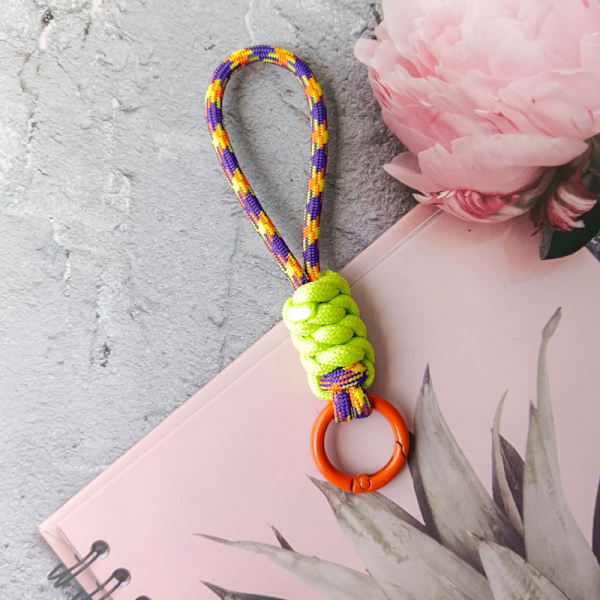 Nyckelring Lanyard Stark rem för nycklar Flätat paraplyrep Ha A16