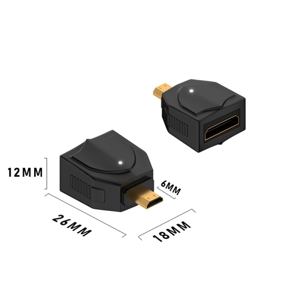 MINI HDMI till HDMI Adapter Converter Videospelare HD 1080P 2K 4K A2